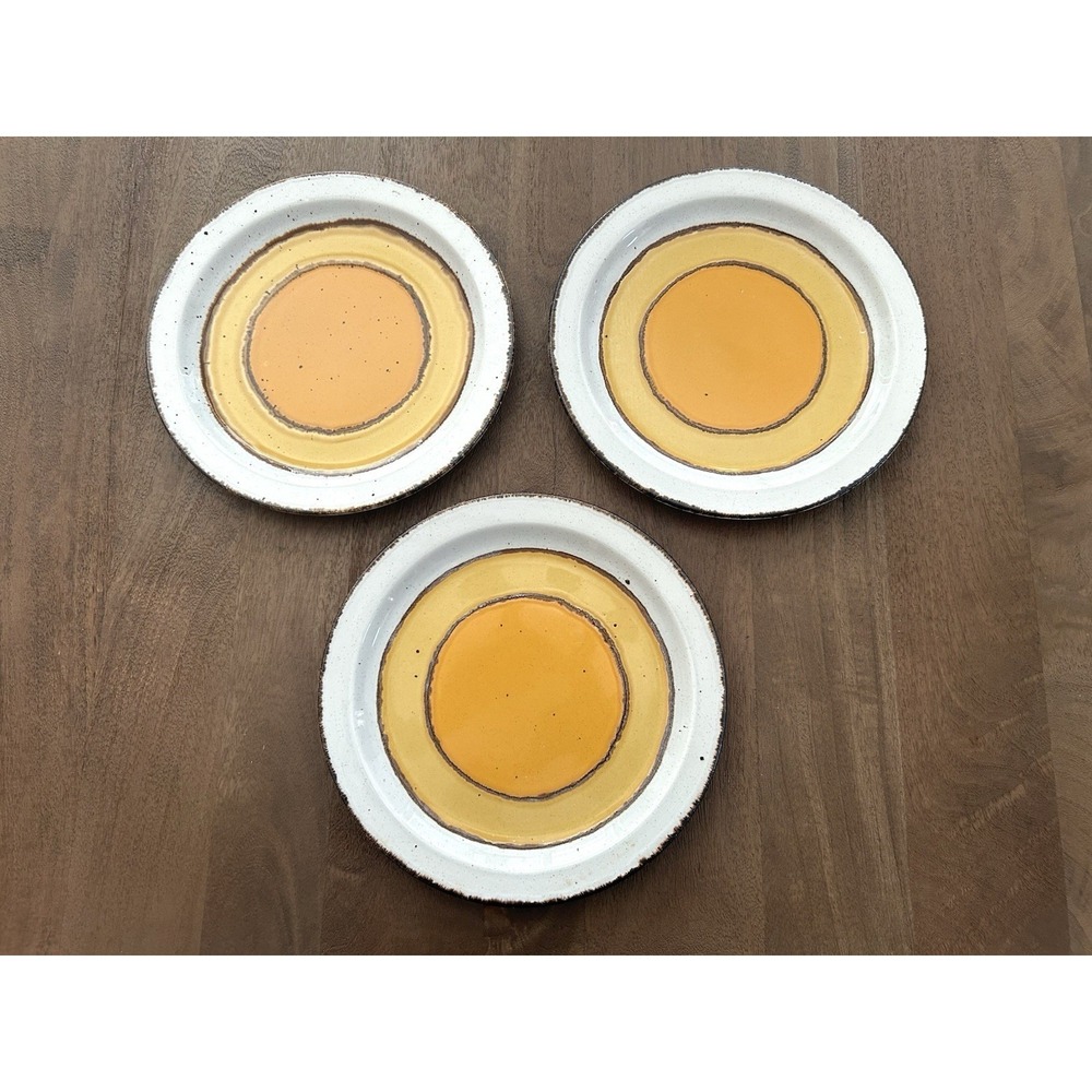 Vintage W R Midwinter Stonehenge Sun Dinner Plates Set of 3 England Retro